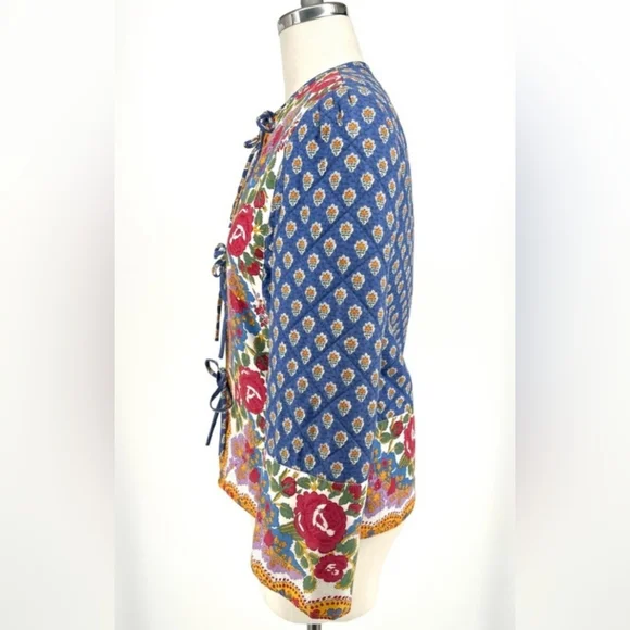 1980S FRENCH PROVENÇAL QUILTED JACKET - Picture 8 of 13